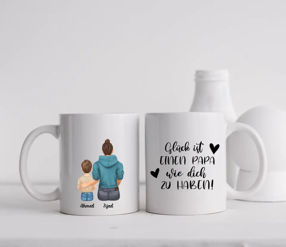 Tasse - Vater und Sohn - beidseitiger Druck