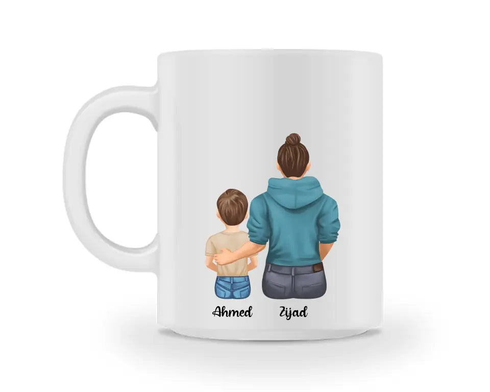 Tasse - Vater und Sohn - beidseitiger Druck