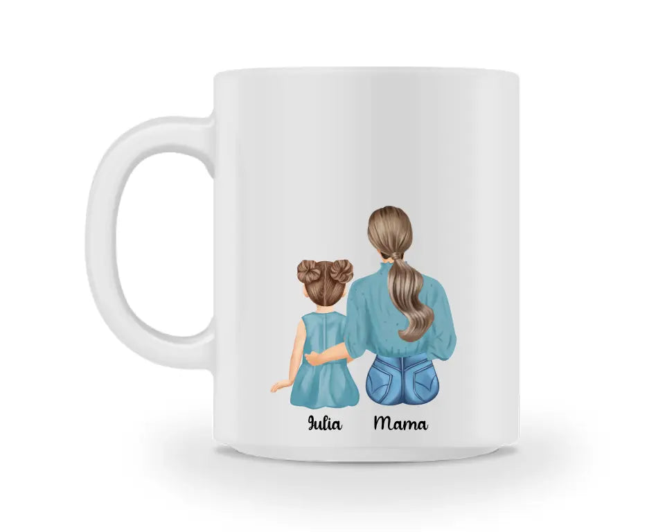 Tasse - Mutter und Tochter - beidseitiger Druck