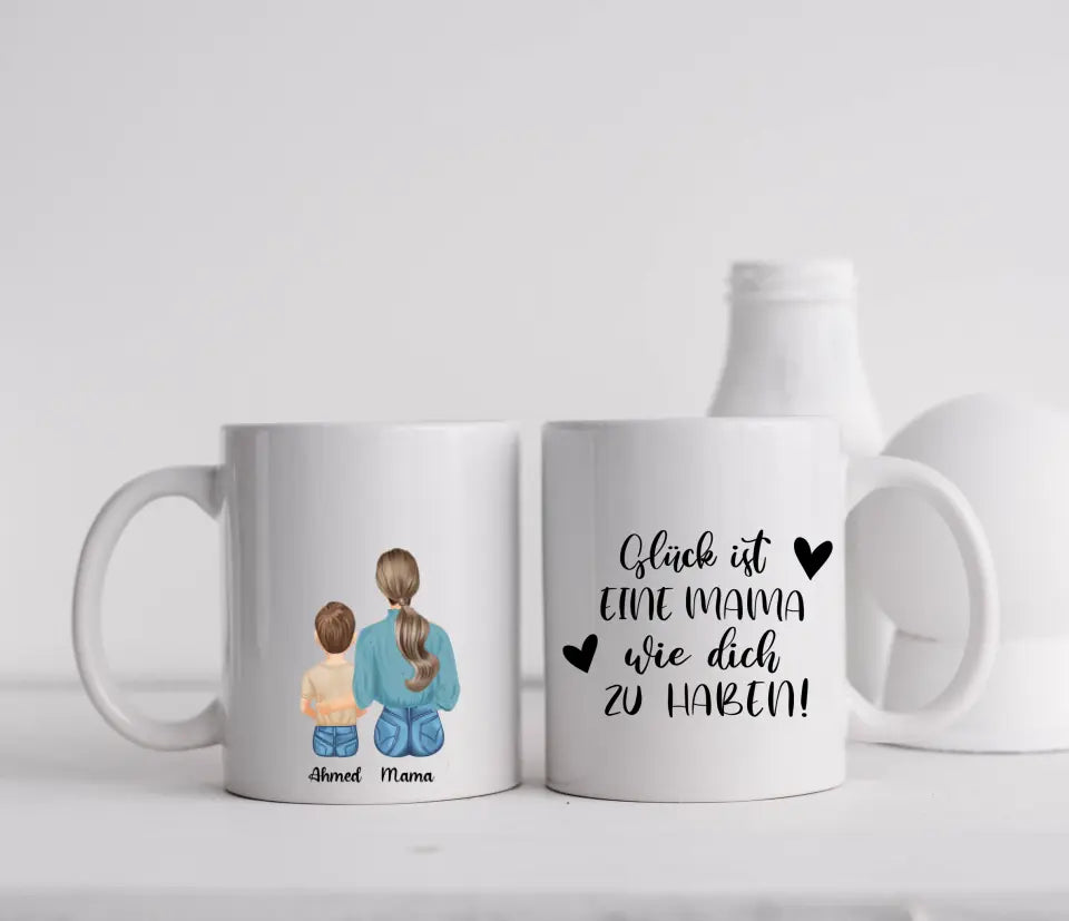 Tasse - Mutter und Sohn - beidseitiger Druck