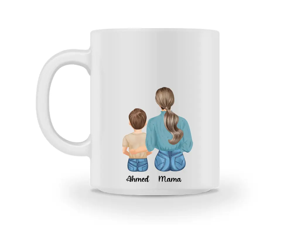 Tasse - Mutter und Sohn - beidseitiger Druck